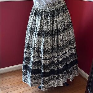 Ann Kelly 1950s Vintage “American Dutch” Novelty Print Skirt - XS